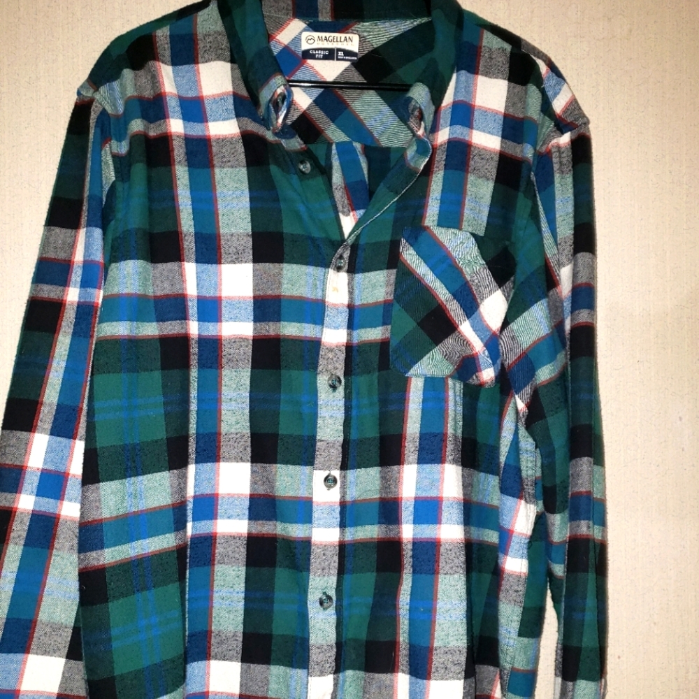 Men's Magellan Flannel Long Sleeve Shirt XL